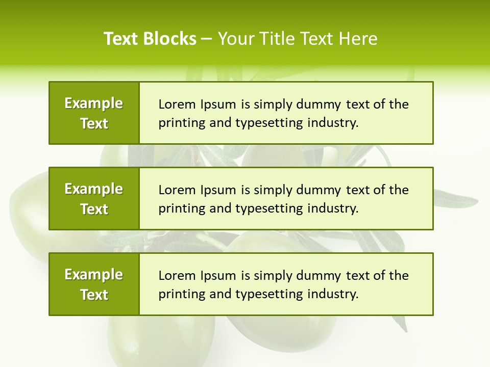 Mediterranean Vegetarian Herb PowerPoint Template