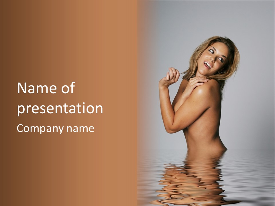 Smiling Body Cleansing PowerPoint Template