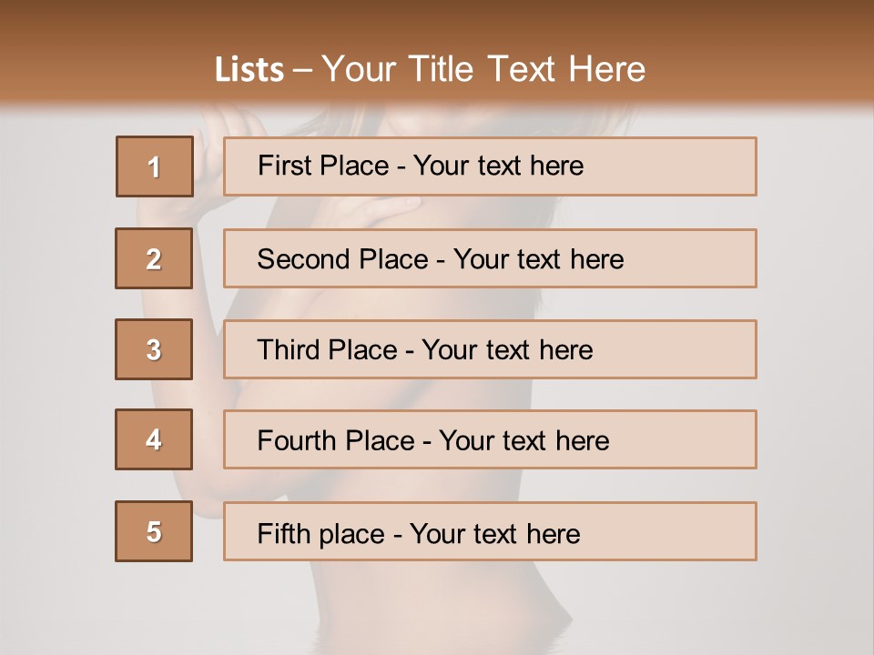Smiling Body Cleansing PowerPoint Template
