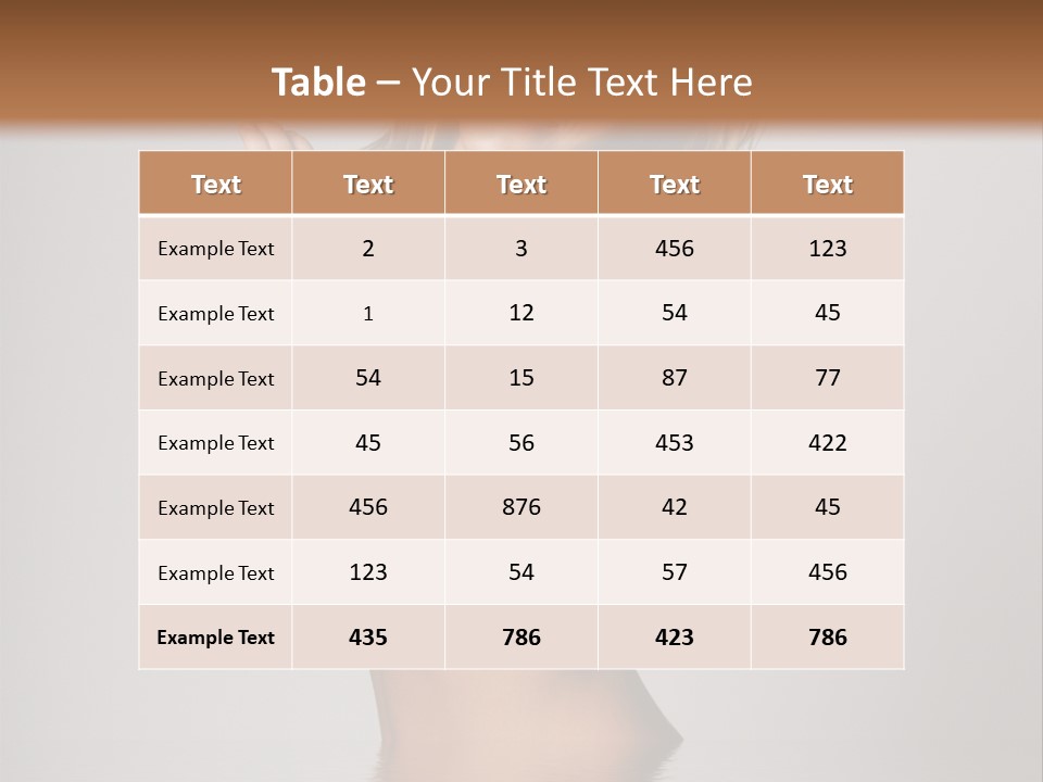 Smiling Body Cleansing PowerPoint Template