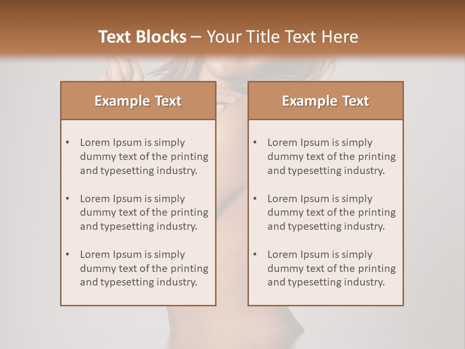 Smiling Body Cleansing PowerPoint Template