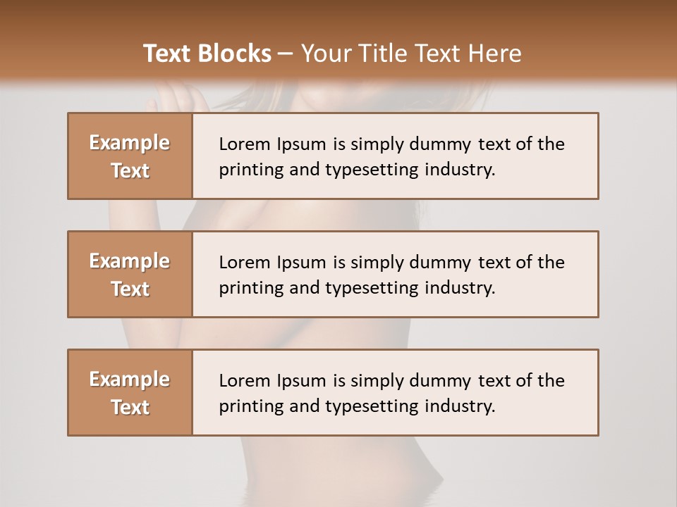 Smiling Body Cleansing PowerPoint Template