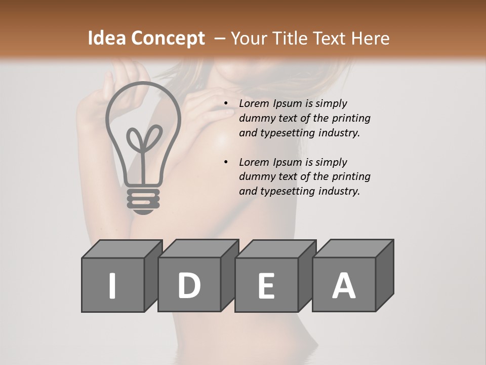 Smiling Body Cleansing PowerPoint Template