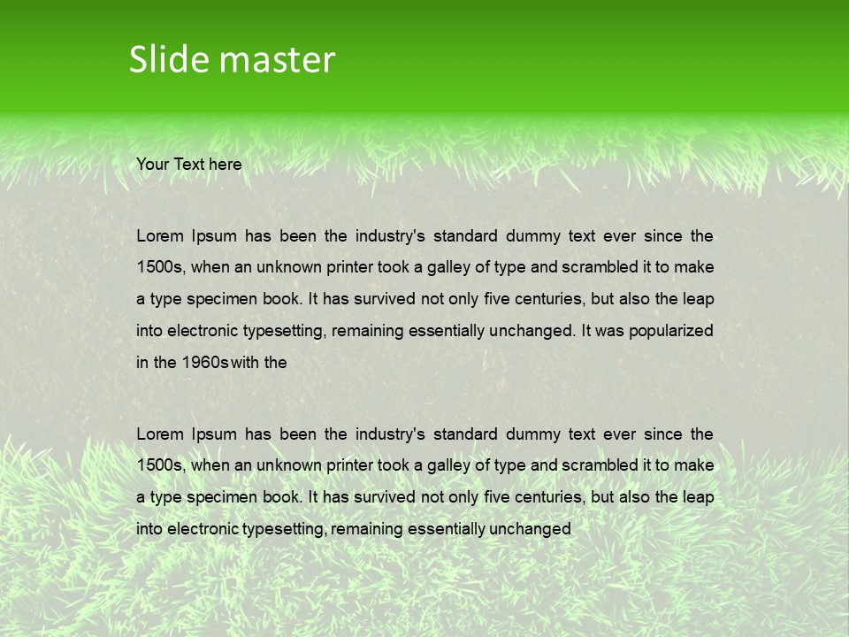 Summer Healthy Grow PowerPoint Template