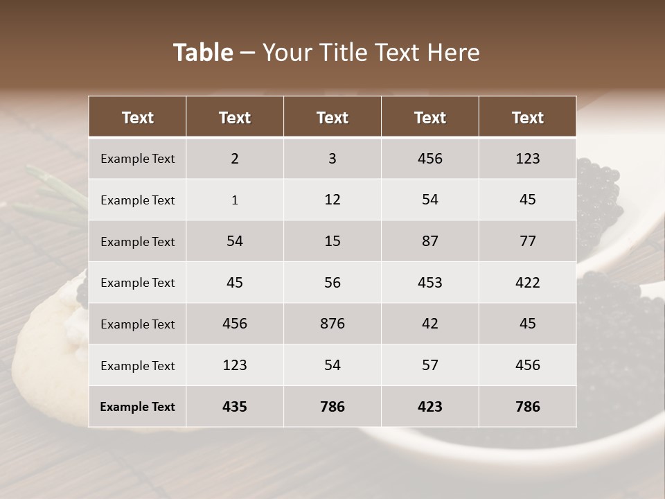 Culture Meal Close Up PowerPoint Template