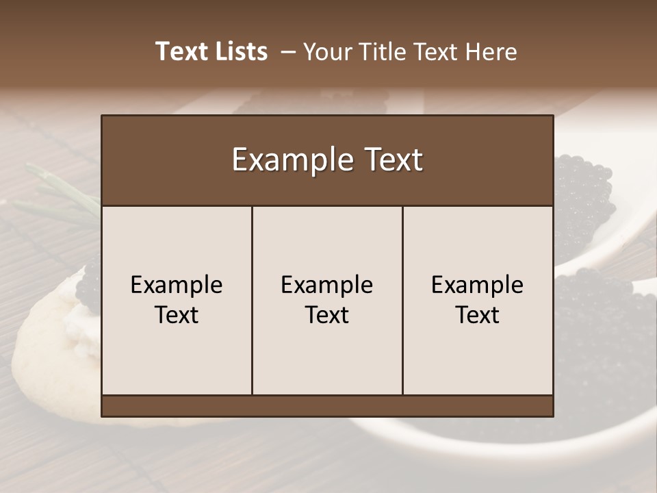 Culture Meal Close Up PowerPoint Template