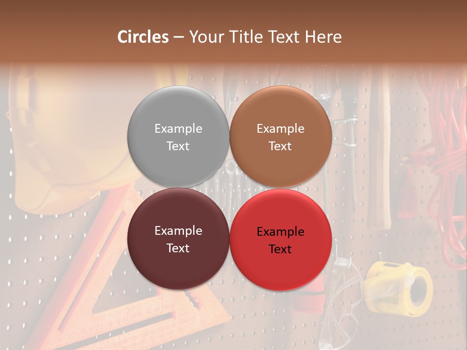 Hammer Tape Measure Saw PowerPoint Template