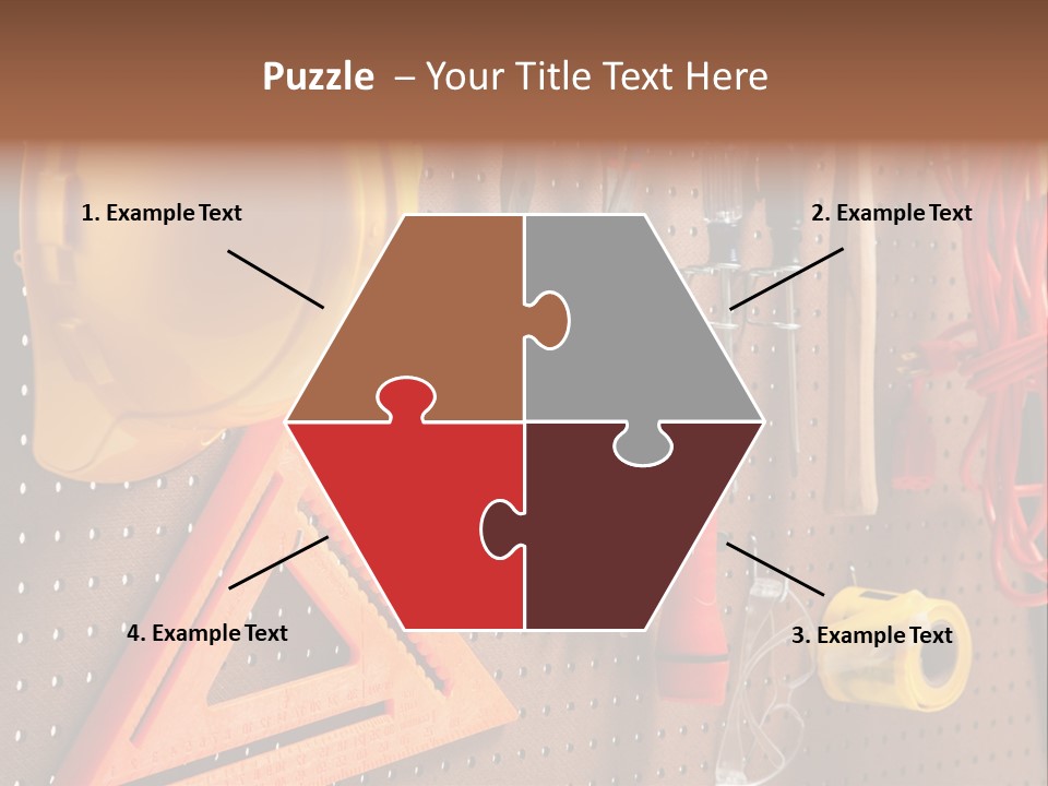 Hammer Tape Measure Saw PowerPoint Template