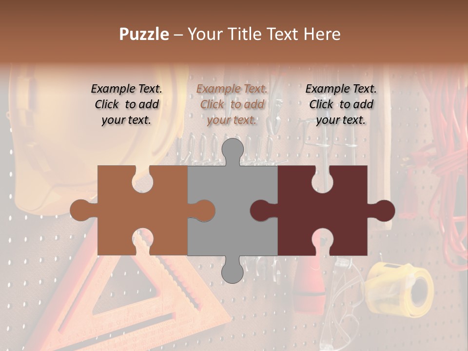 Hammer Tape Measure Saw PowerPoint Template