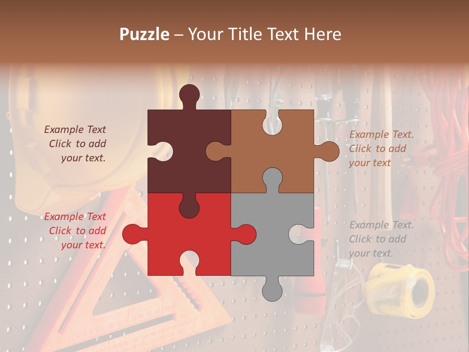 Hammer Tape Measure Saw PowerPoint Template