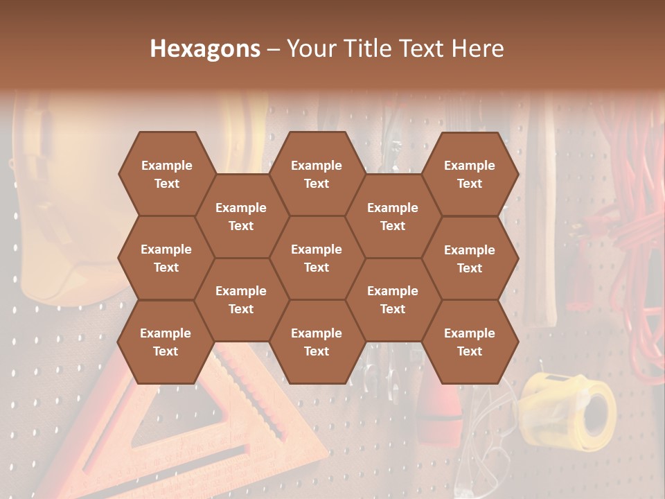 Hammer Tape Measure Saw PowerPoint Template