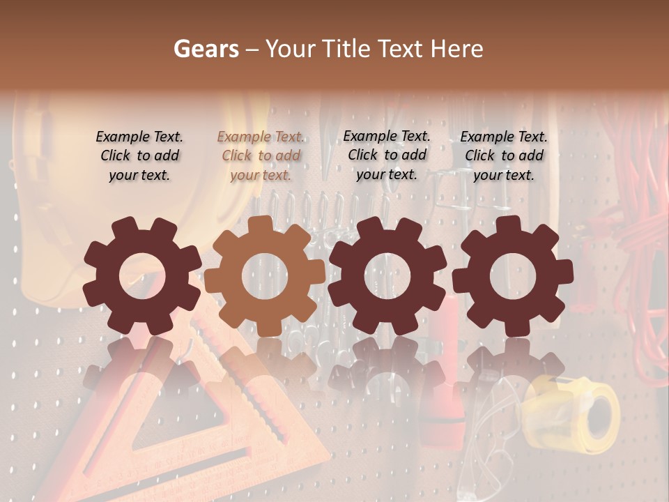 Hammer Tape Measure Saw PowerPoint Template