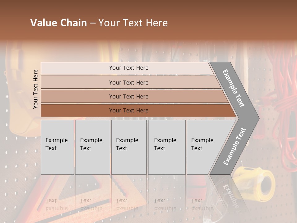 Hammer Tape Measure Saw PowerPoint Template