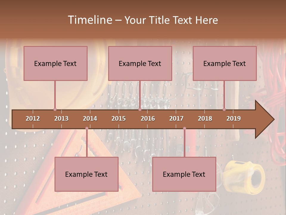 Hammer Tape Measure Saw PowerPoint Template