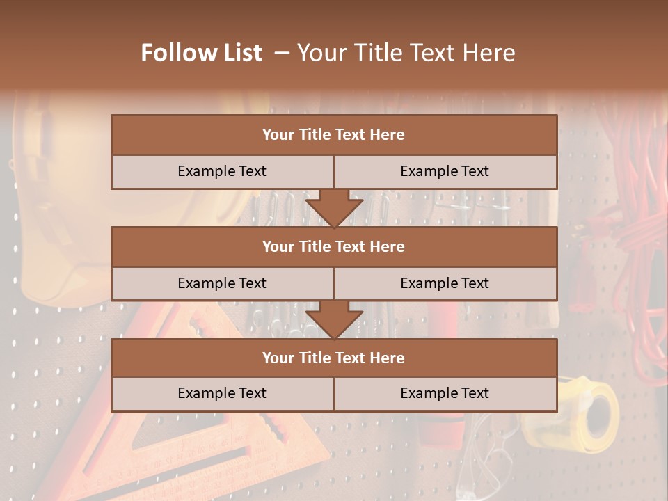 Hammer Tape Measure Saw PowerPoint Template