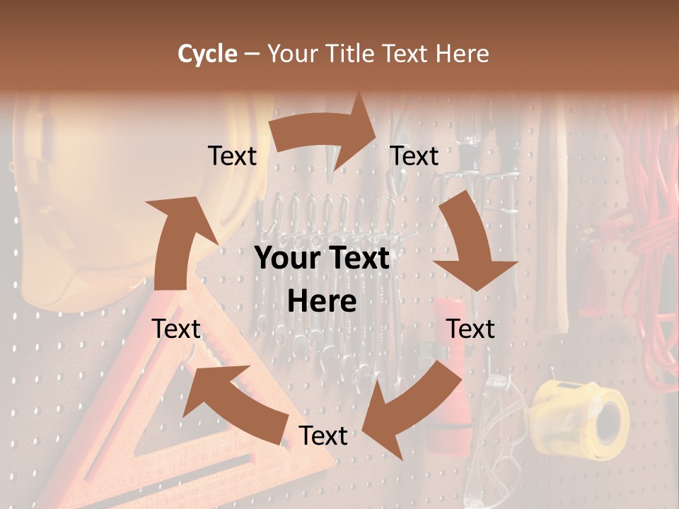 Hammer Tape Measure Saw PowerPoint Template