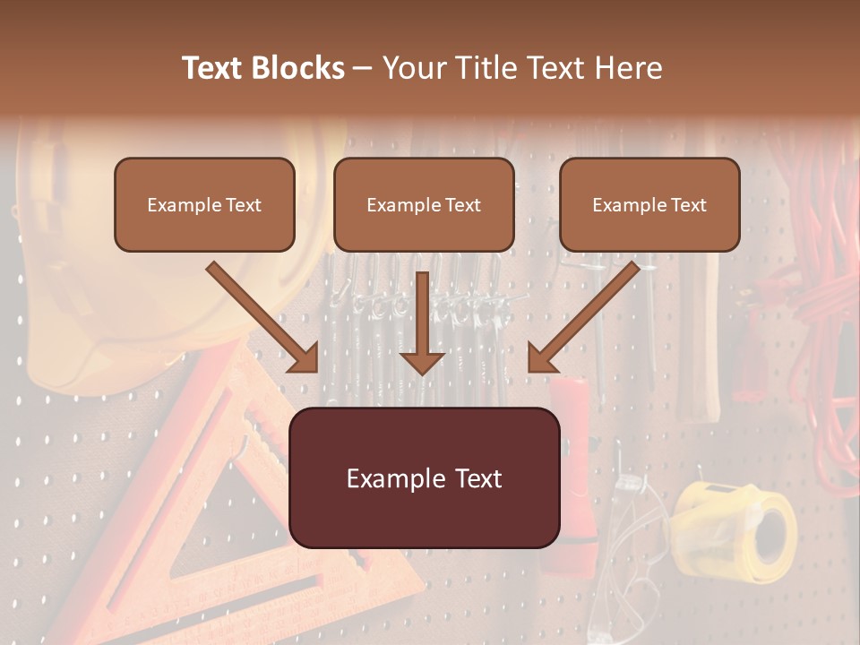 Hammer Tape Measure Saw PowerPoint Template