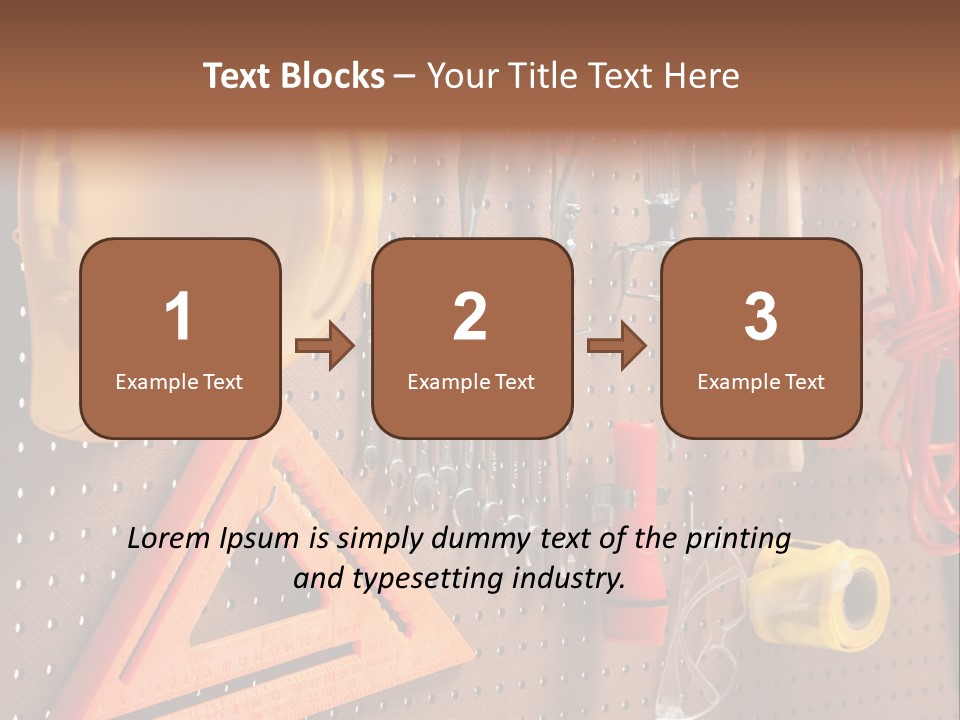 Hammer Tape Measure Saw PowerPoint Template