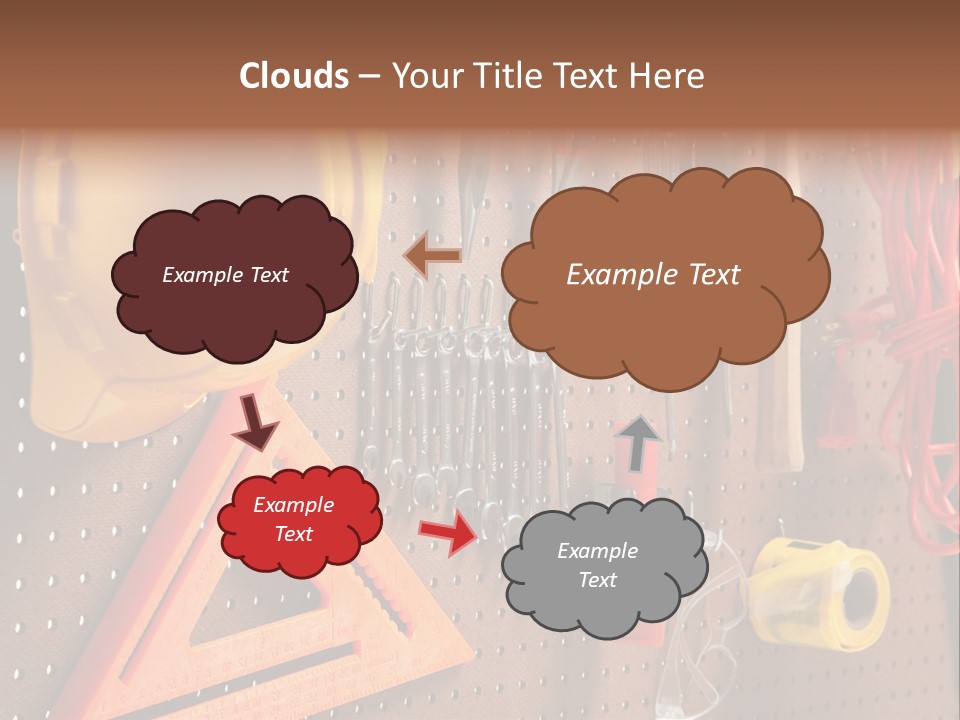 Hammer Tape Measure Saw PowerPoint Template