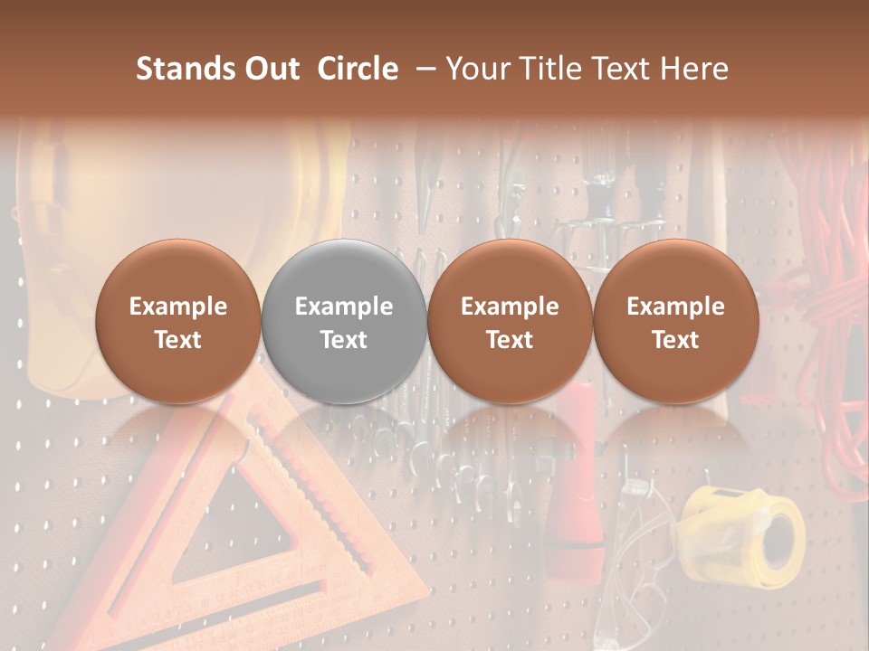 Hammer Tape Measure Saw PowerPoint Template