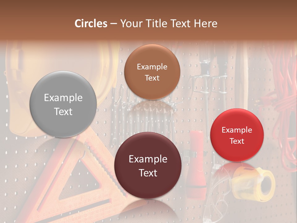 Hammer Tape Measure Saw PowerPoint Template