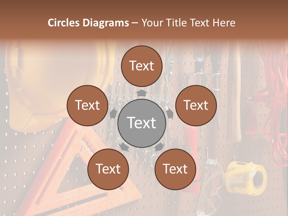 Hammer Tape Measure Saw PowerPoint Template
