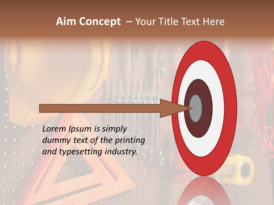 Hammer Tape Measure Saw PowerPoint Template