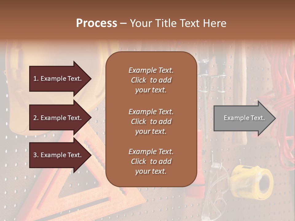 Hammer Tape Measure Saw PowerPoint Template