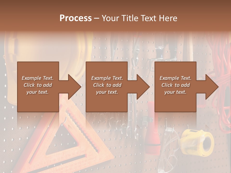 Hammer Tape Measure Saw PowerPoint Template