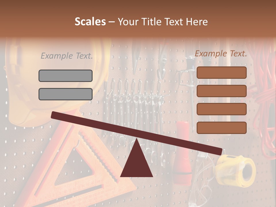 Hammer Tape Measure Saw PowerPoint Template