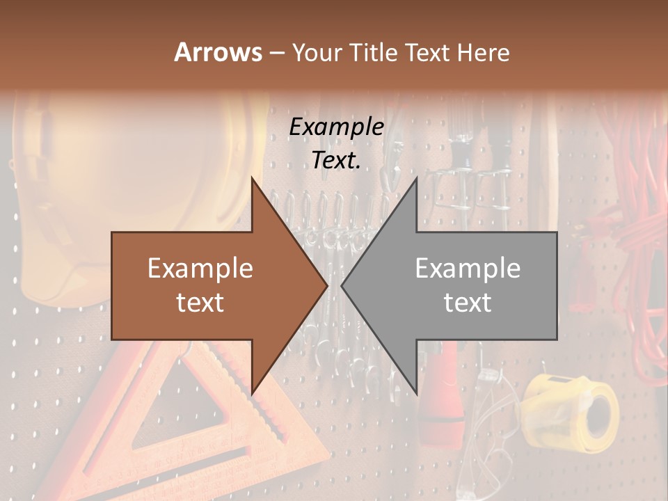 Hammer Tape Measure Saw PowerPoint Template