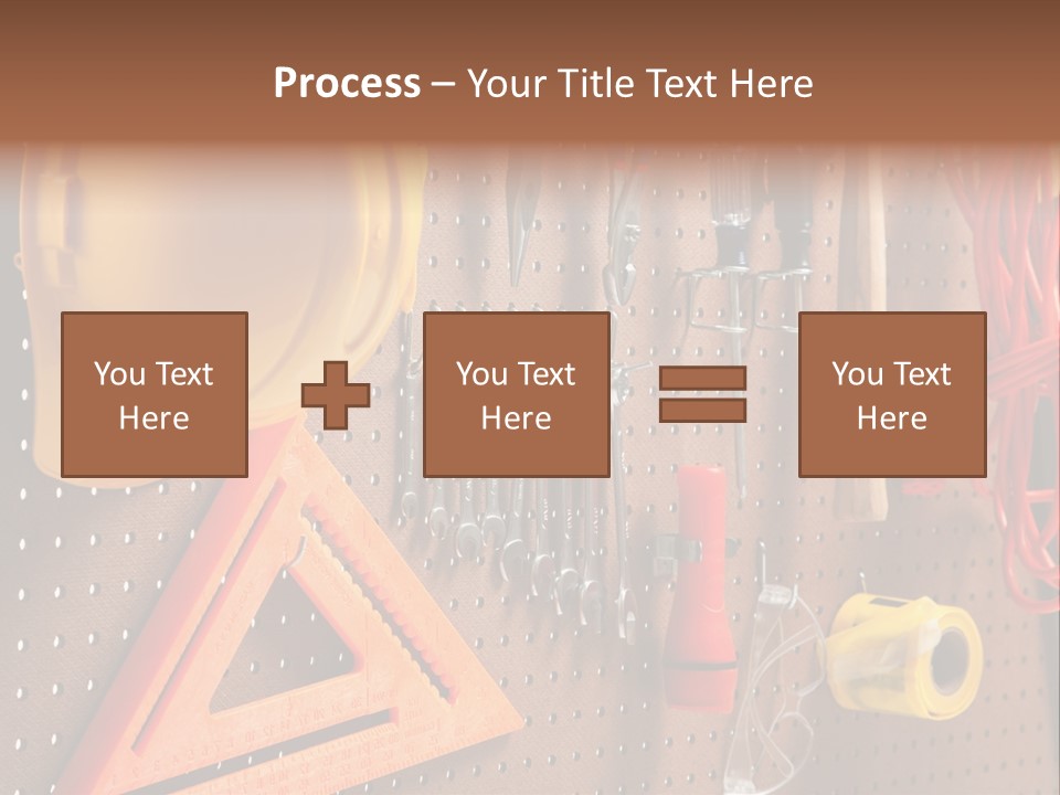 Hammer Tape Measure Saw PowerPoint Template