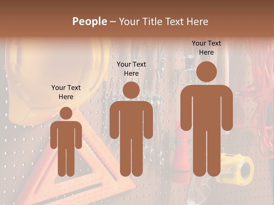 Hammer Tape Measure Saw PowerPoint Template