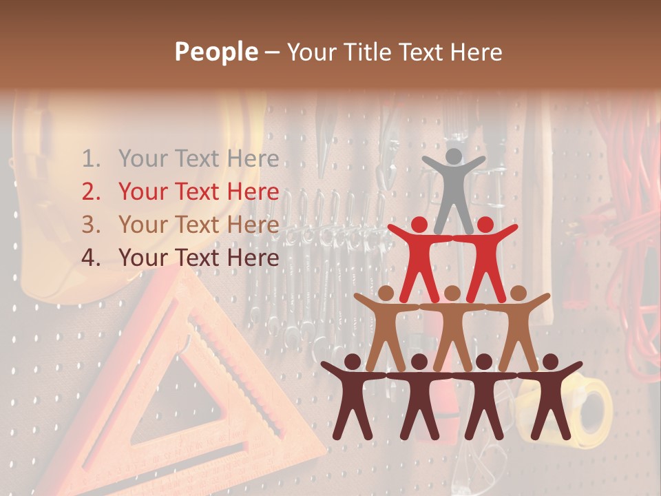 Hammer Tape Measure Saw PowerPoint Template