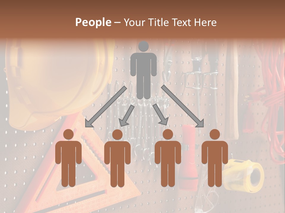 Hammer Tape Measure Saw PowerPoint Template