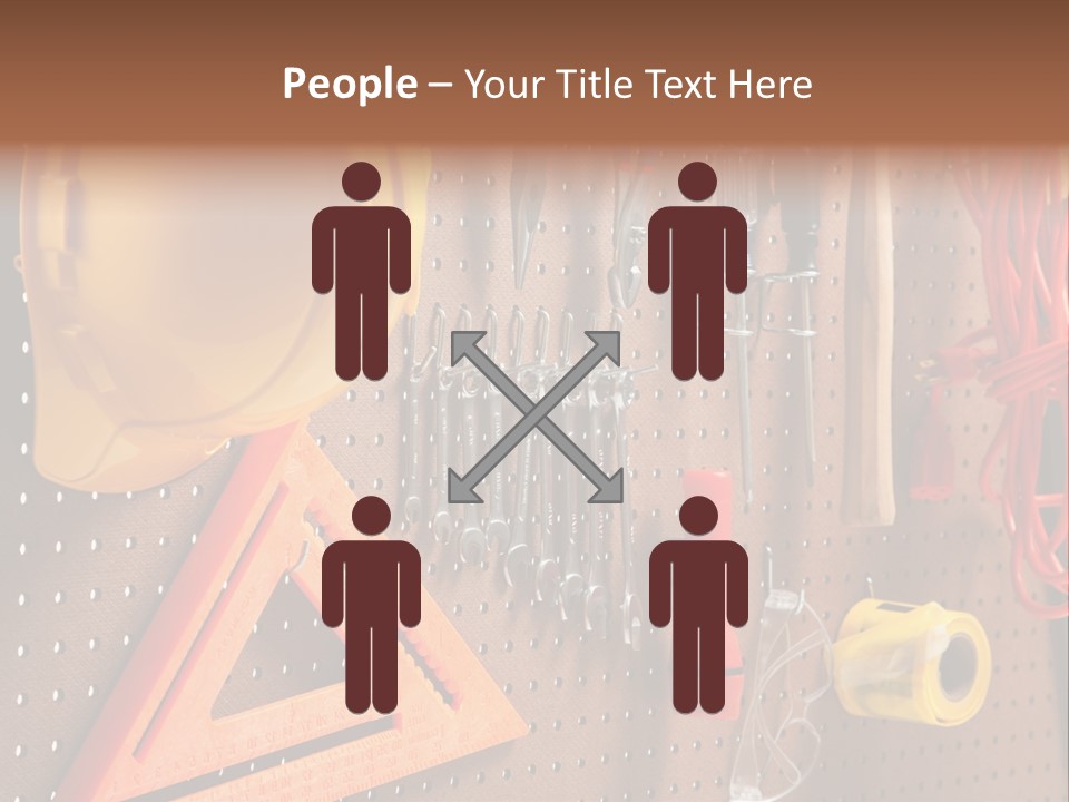 Hammer Tape Measure Saw PowerPoint Template