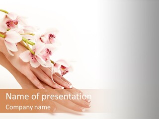 Elegant Blurred Spa PowerPoint Template