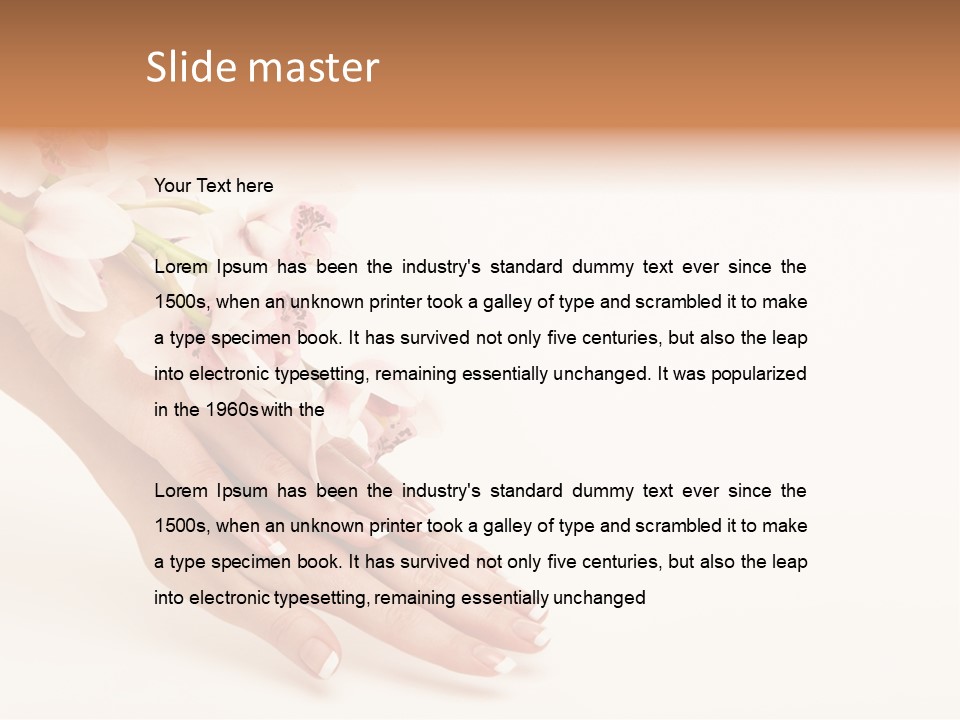 Elegant Blurred Spa PowerPoint Template