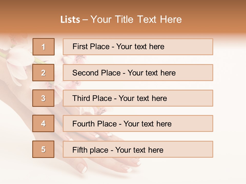 Elegant Blurred Spa PowerPoint Template