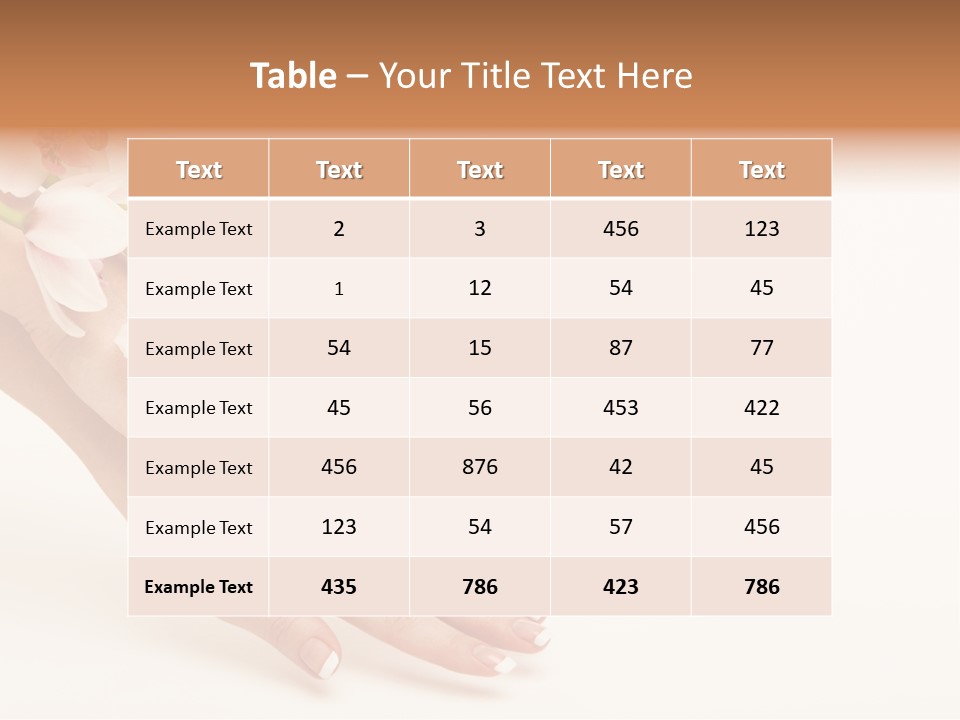 Elegant Blurred Spa PowerPoint Template