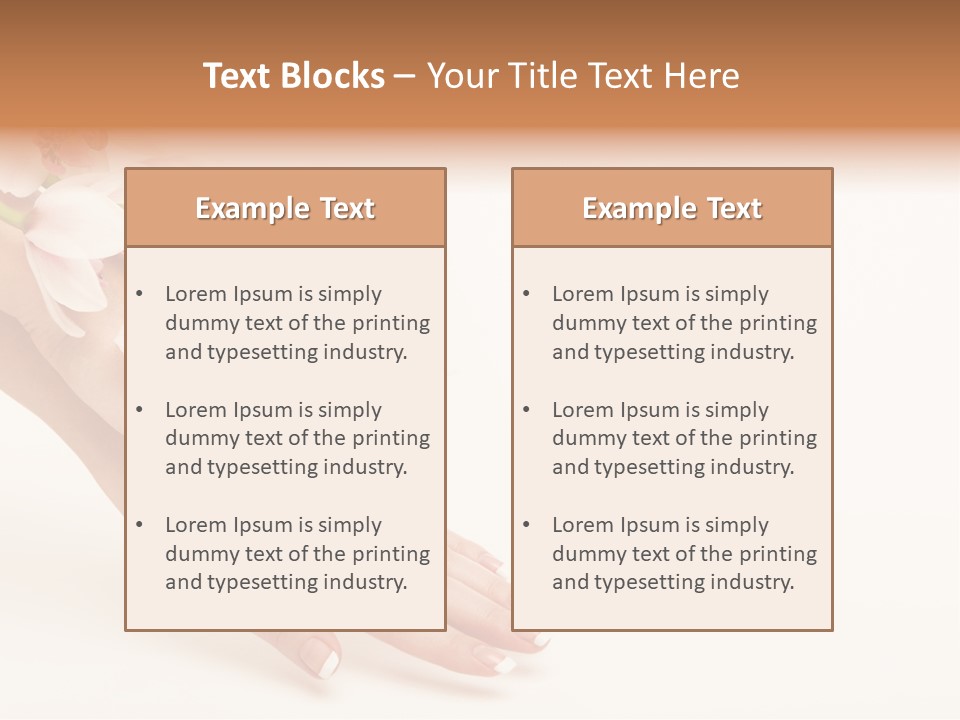 Elegant Blurred Spa PowerPoint Template