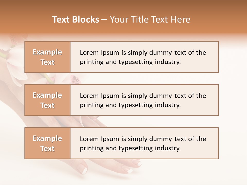 Elegant Blurred Spa PowerPoint Template