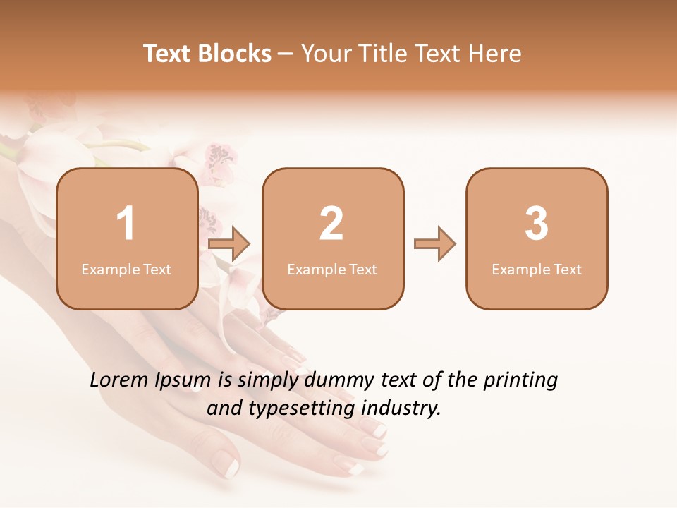 Elegant Blurred Spa PowerPoint Template