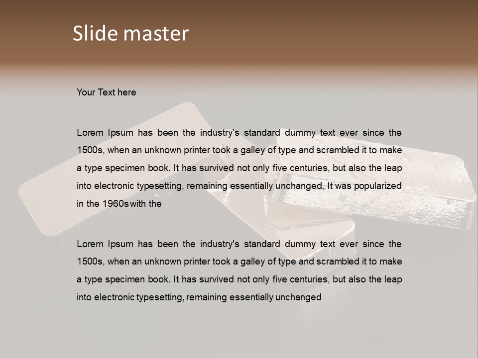 Exclusive Troy Ounce Fine PowerPoint Template