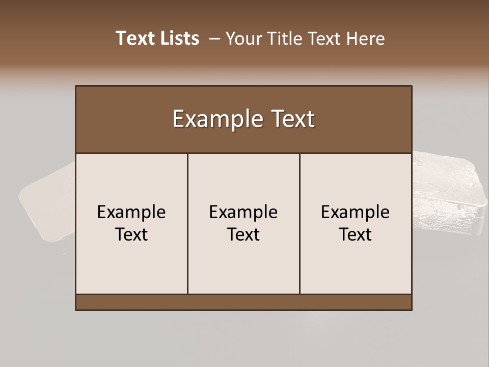 Exclusive Troy Ounce Fine PowerPoint Template