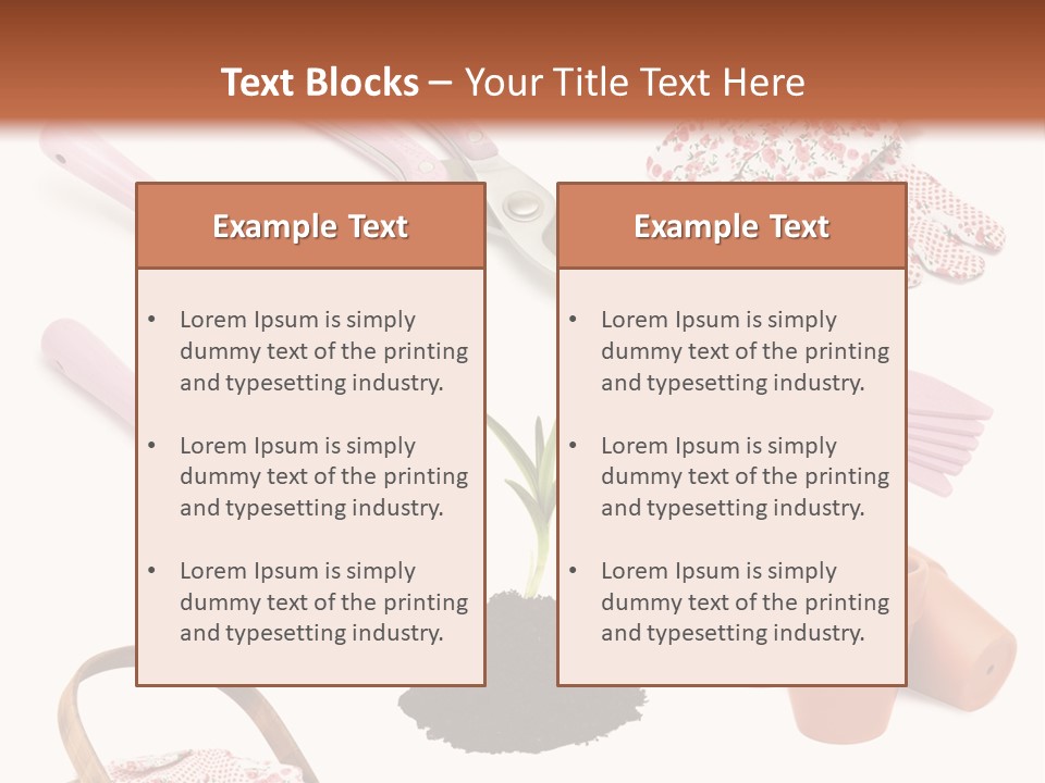 New Pots Compost PowerPoint Template