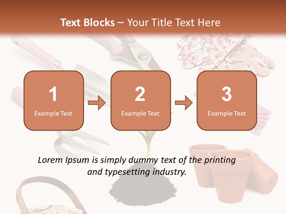 New Pots Compost PowerPoint Template