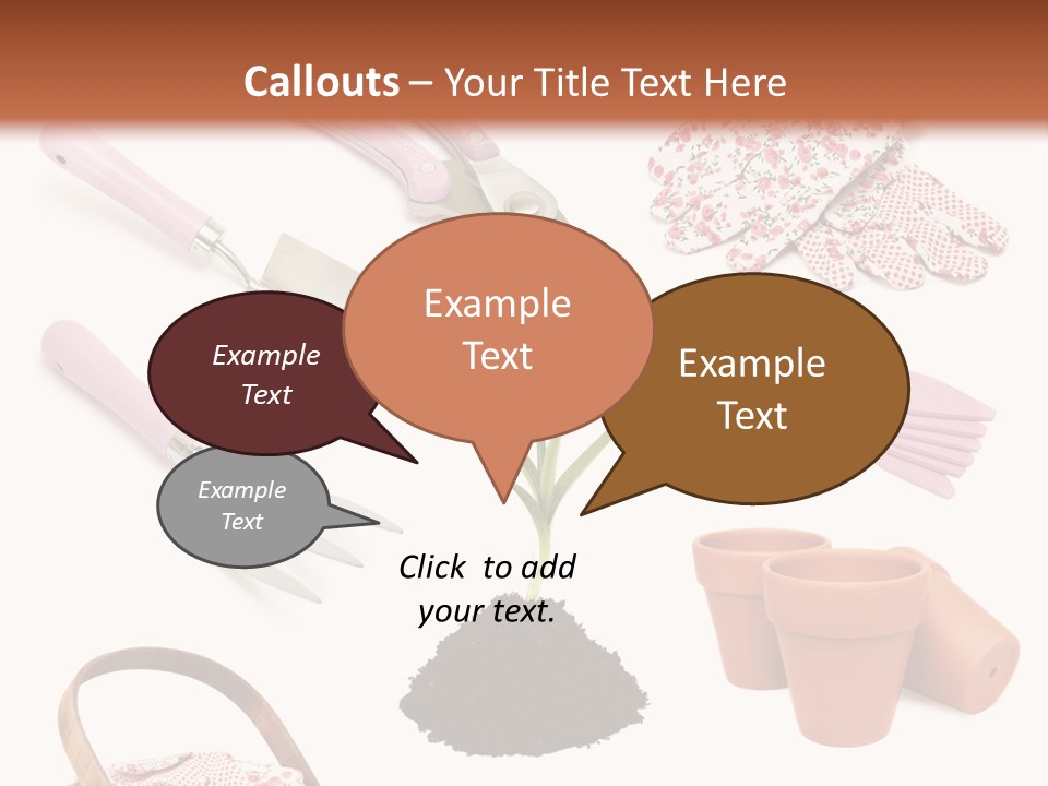 New Pots Compost PowerPoint Template