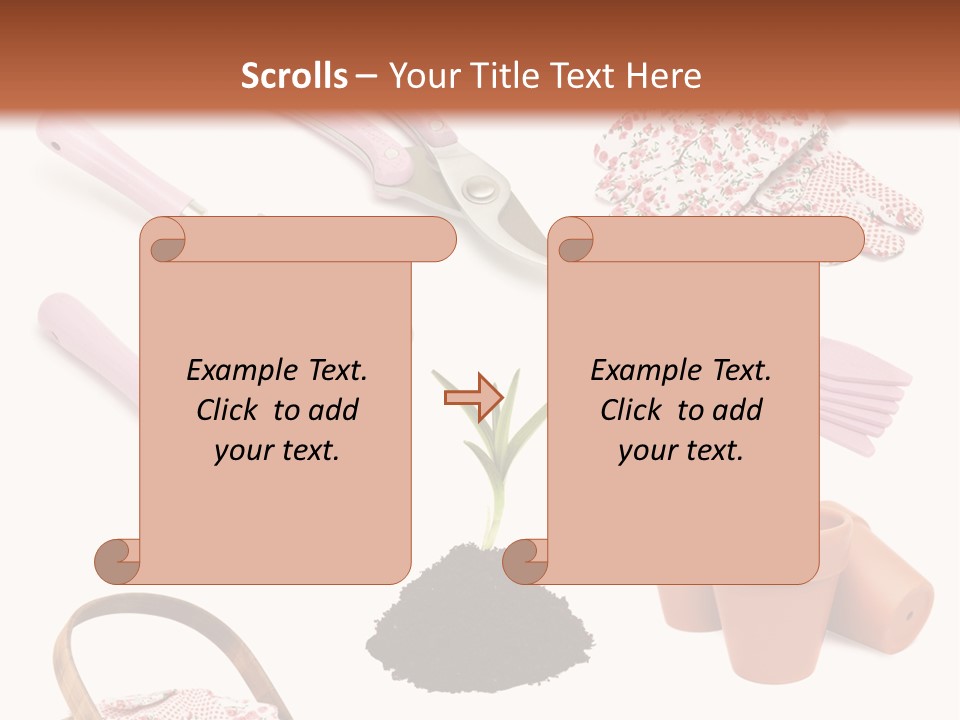 New Pots Compost PowerPoint Template