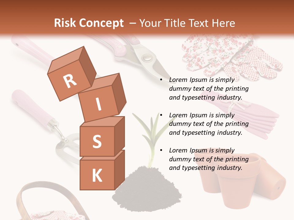 New Pots Compost PowerPoint Template